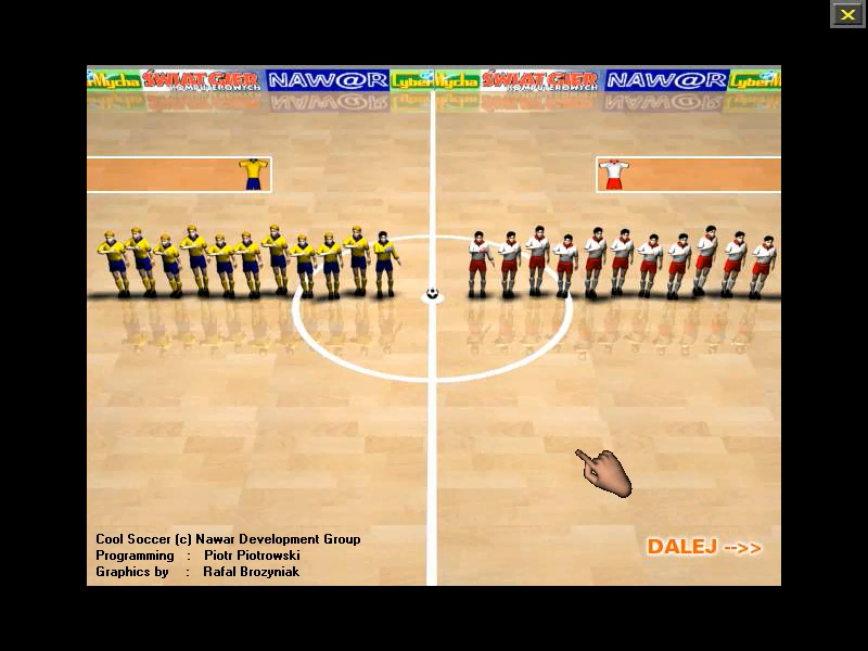 Cool Soccer (Windows) screenshot: Starting the game