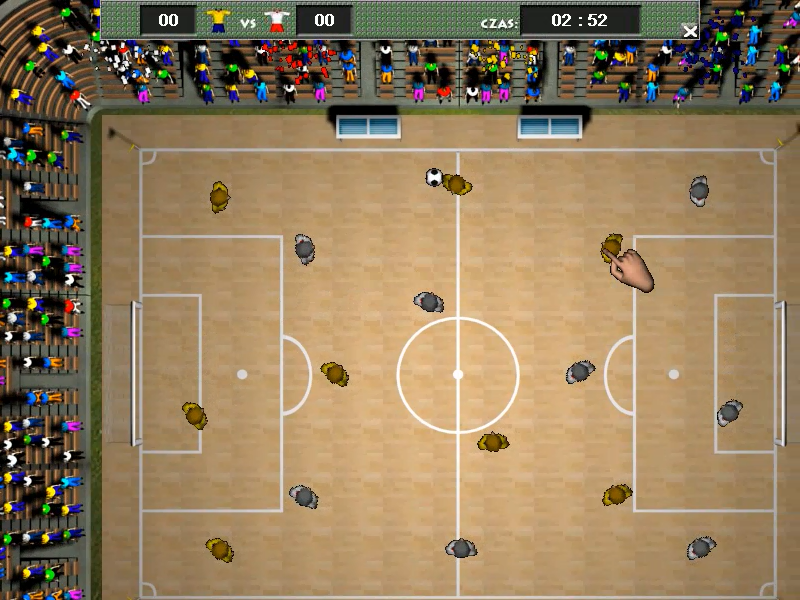 Cool Soccer (Windows) screenshot: Now ball under other pair of legs