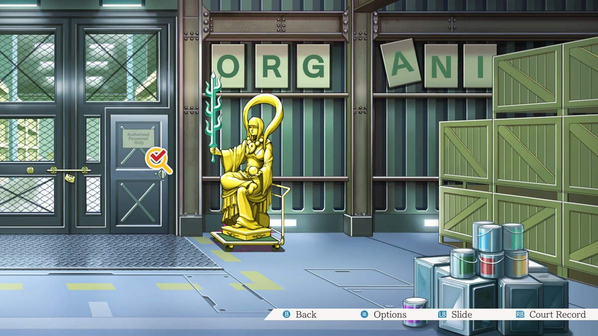 Phoenix Wright: Ace Attorney Trilogy (Windows) screenshot: Phoenix Wright 3. Looking for evidence