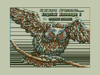 Crystal Revenge! (TRS-80 CoCo) screenshot: Title Screen