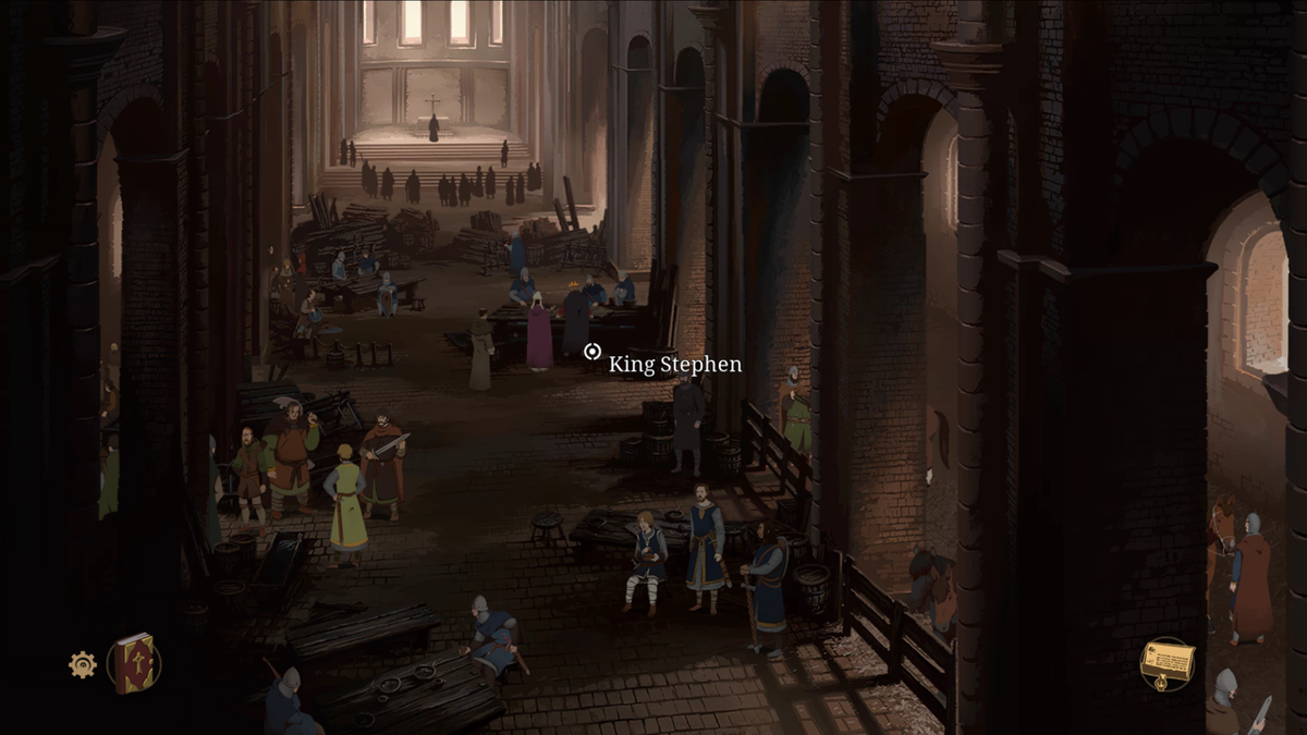 Ken Follett's The Pillars of the Earth (Windows) screenshot: Inside the Lincoln cathedral