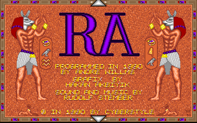 The Curse of Ra (CDTV) screenshot: Title screen