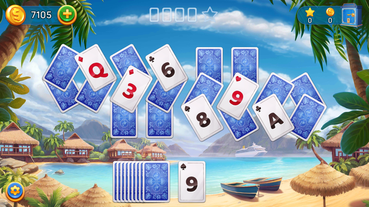 Solitaire Cruise (Android) screenshot: The card games get more interesting