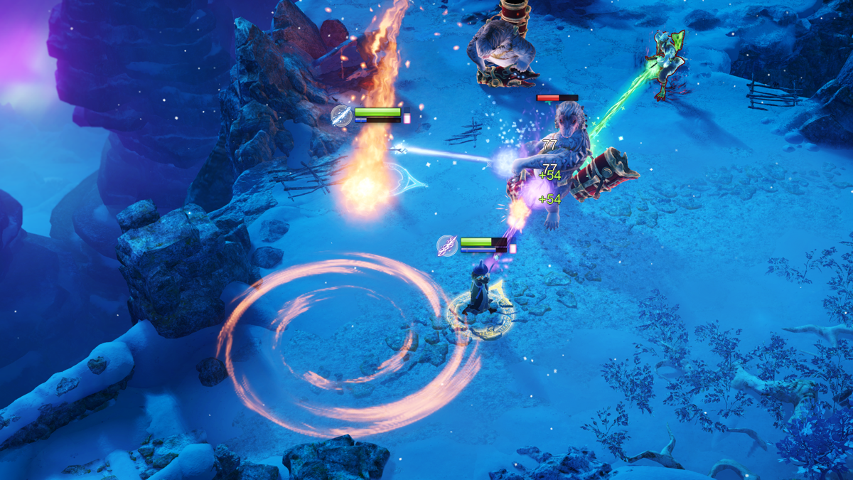 Nine Parchments (Windows) screenshot: Enemy healers are priority targets