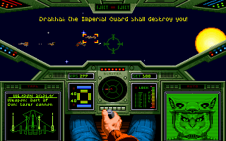 Wing Commander: The Secret Missions 2 - Crusade (DOS) screenshot: Communicating with an Kirathi squad leader