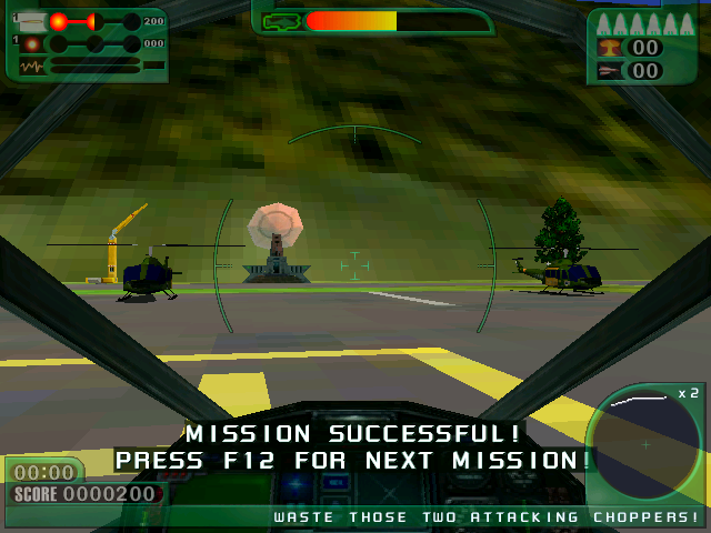 Extreme Assault (DOS) screenshot: Mission successful!