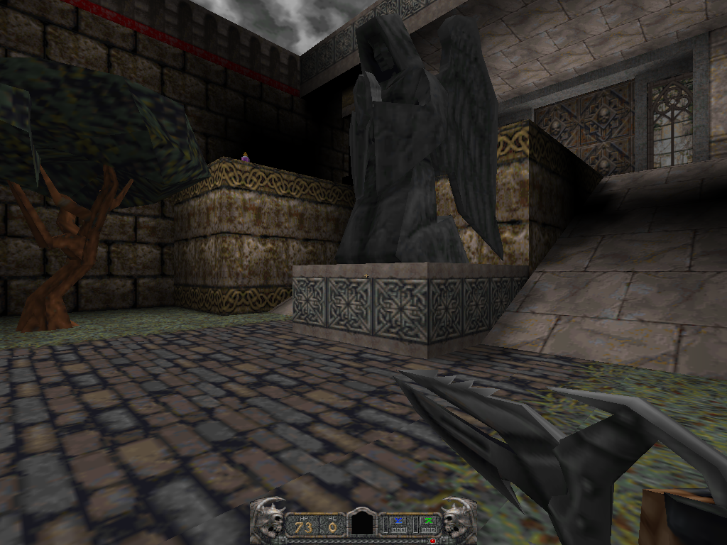 Hexen II (Macintosh) screenshot: Entering Blackmarsh