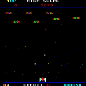 Destroyer (Arcade) screenshot: Start of the game.