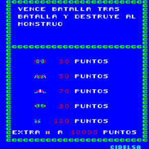 Destroyer (Arcade) screenshot: Title screen.