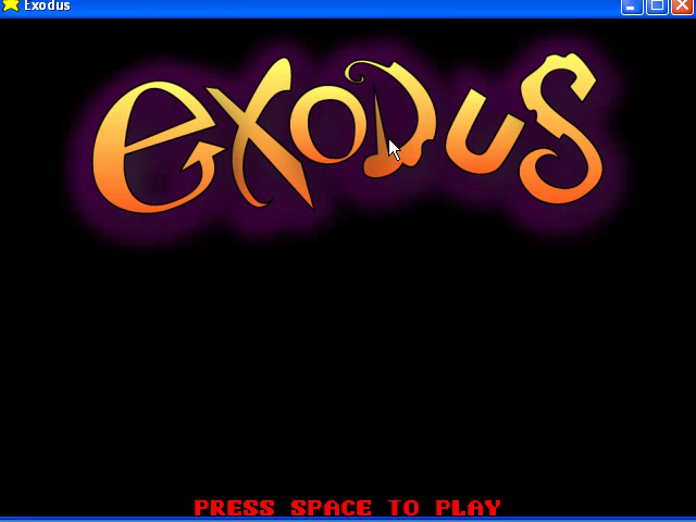 Exodus (Windows) screenshot: Title screen