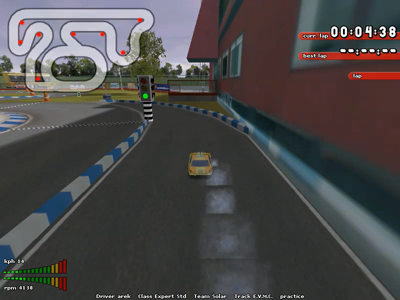 Big Scale Racing (Windows) screenshot: Starting from pitlane