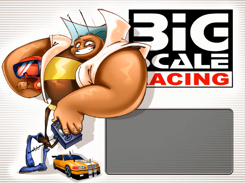 Big Scale Racing (Windows) screenshot: Title scren