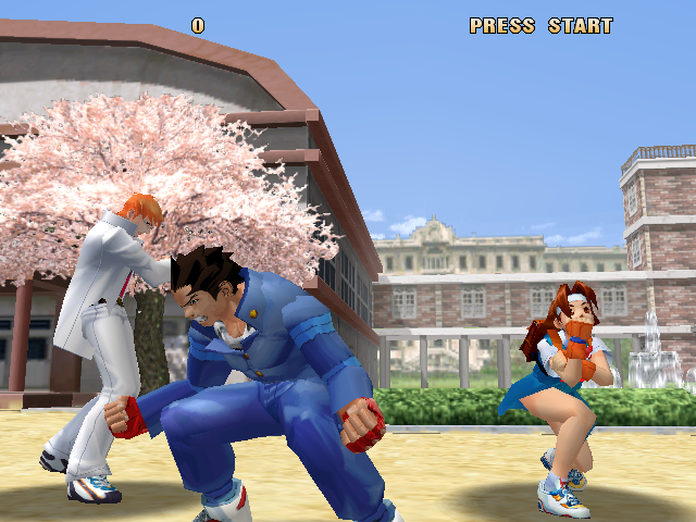 Project Justice (Dreamcast) screenshot: Taiyo High School intro.