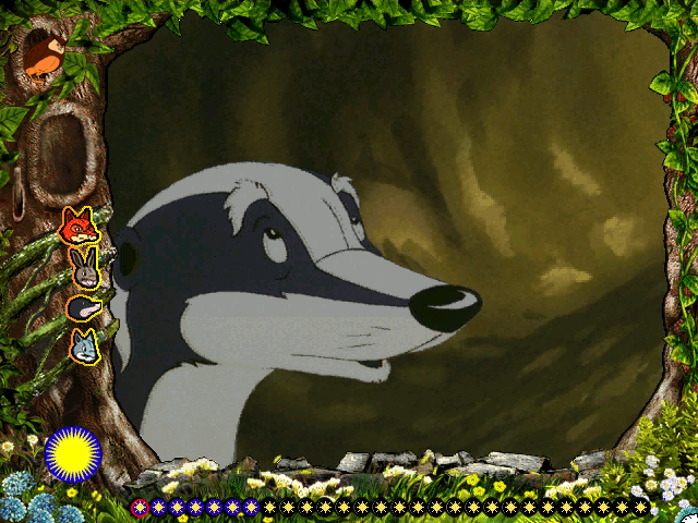 The Animals of Farthing Wood (Windows) screenshot: We found the badger