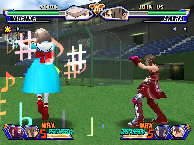 Project Justice (Dreamcast) screenshot: New player: Yurika the violinist from the Seijyun female high school.