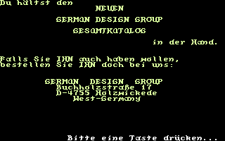 Schwert und Magie IV: Folge 7+8 (Commodore 64) screenshot: Folge Nr. 7: You reach into the chest knowingly and take out the item you have been looking for in vain for the last few years.