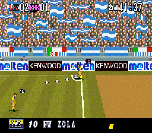 Screenshot Of Super Formation Soccer 95 Della Serie A Snes 1995