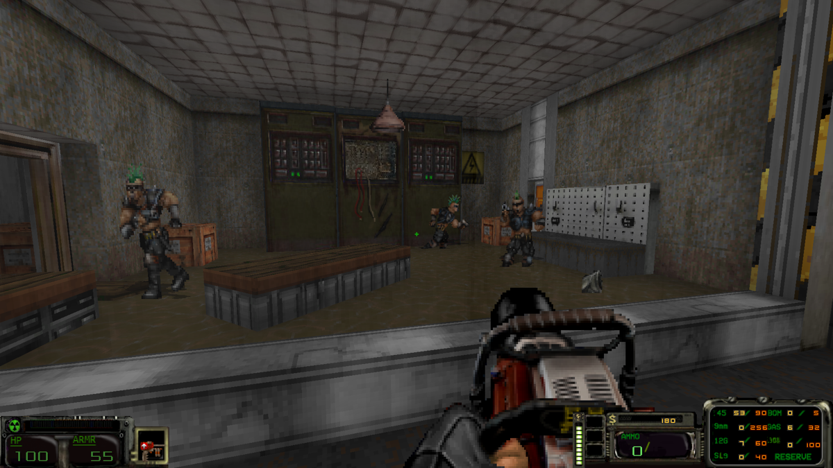 Ashes 2063 (Windows) screenshot: Trapped enemies. <i>(Ashes 2063: Enriched Edition v2.2)</i>