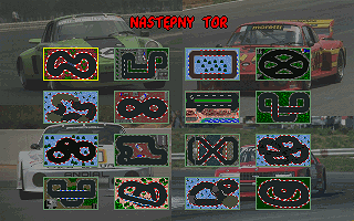 Suicide Speed (DOS) screenshot: Tracks selection