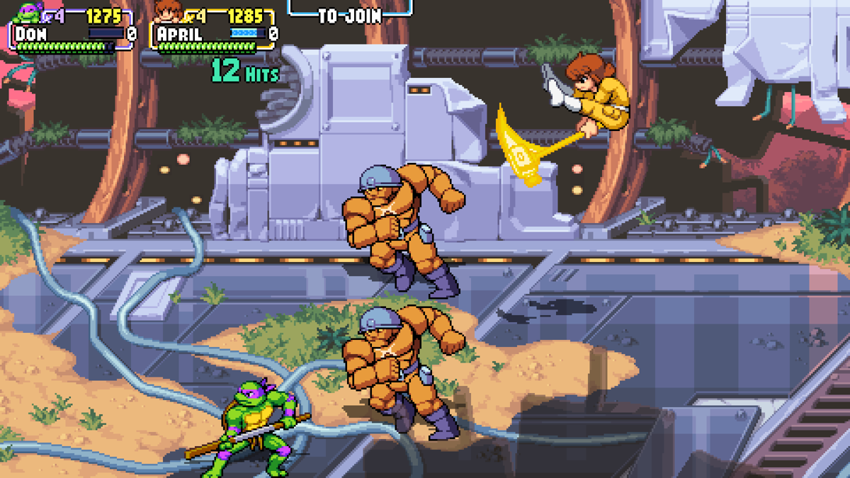 Teenage Mutant Ninja Turtles: Shredder's Revenge (Windows) screenshot: Stone warriors