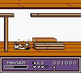 Beethoven (Game Boy) screenshot: Knocked out cold