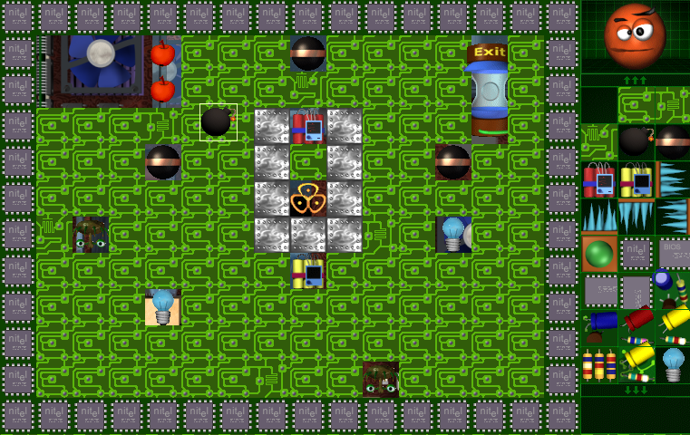 GreenFace (Windows) screenshot: The game comes with a level-editor that allows players to create their own single player campaigns.