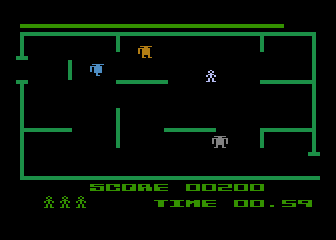 K-Razy Shoot-Out (Atari 5200) screenshot: Watch out for robots!