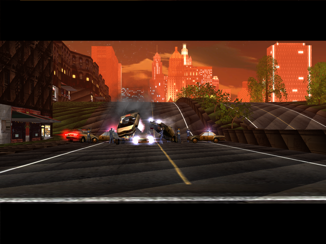 Vice City: Manhattan (Windows) screenshot: Failed blockade