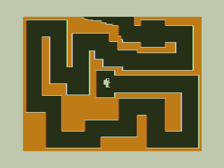 Jetpack Challenge (TRS-80 CoCo) screenshot: Regular Maze