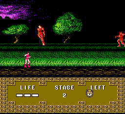 Altered Beast (NES) screenshot: Stage 2