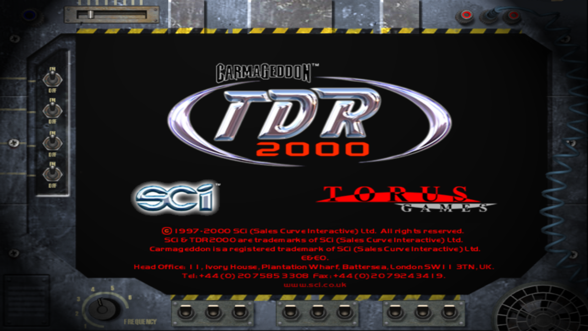 Carmageddon 3: TDR 2000 (Windows) screenshot: Splash screen