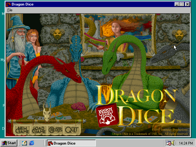 Dragon Dice (Windows) screenshot: Title screen