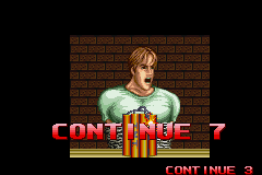 Final Fight One (Game Boy Advance) screenshot: Continue screen.