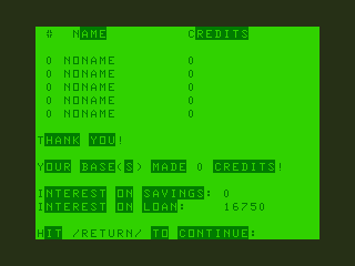 Screenshot of Galactic Conquest (TRS-80 CoCo, 1987) - MobyGames