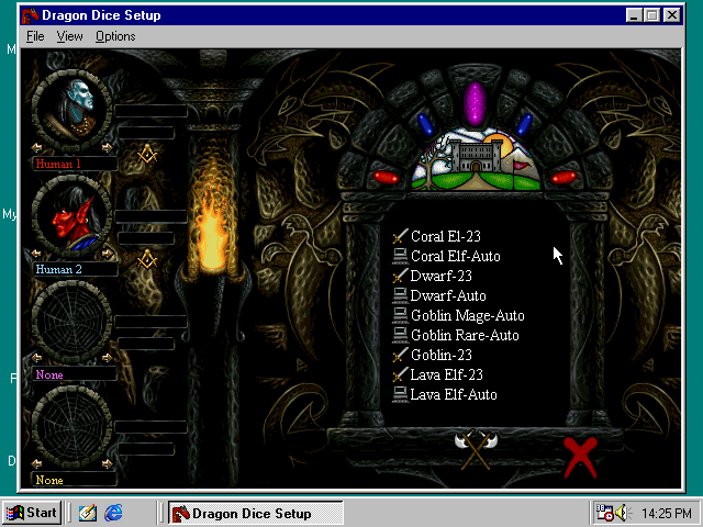 Dragon Dice (Windows) screenshot: Assign legion