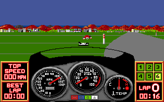 Pocket Rockets (Amiga) screenshot: A nasty crash!