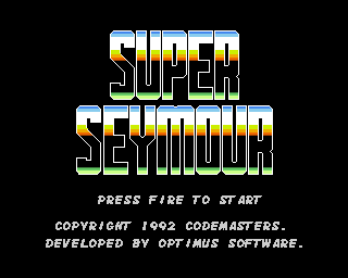 Super Seymour Saves the Planet (Amiga) screenshot: Title screen