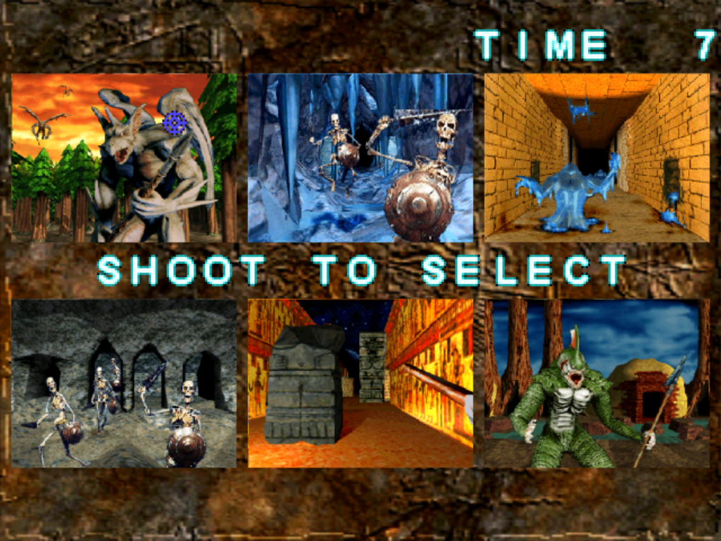 Crypt Killer (Windows) screenshot: Stage select