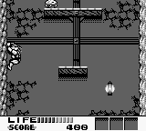 Teenage Mutant Ninja Turtles III: Radical Rescue (Game Boy) screenshot: Don can climb walls