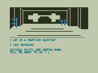 Screenshot of Graphic Mars (TRS-80 CoCo, 1984) - MobyGames