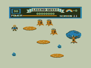 Legend Quest (TRS-80 CoCo) screenshot: Pools of Fire