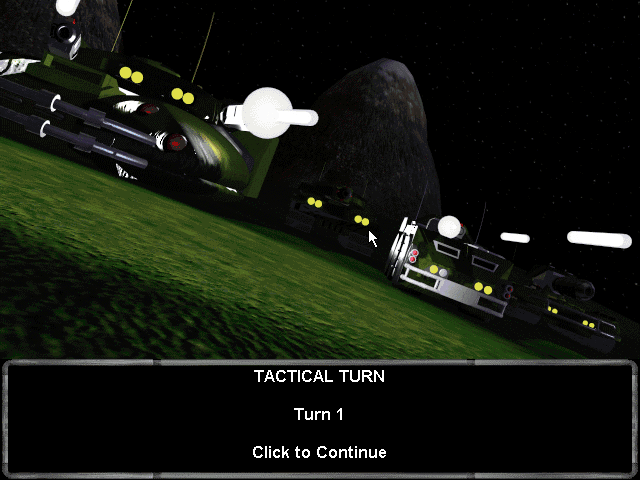 Fallen Haven (Windows) screenshot: Tactical mode - 1st turn