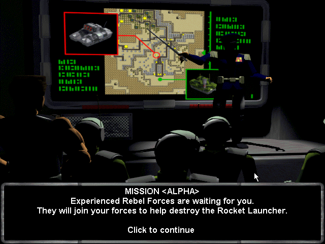 Fallen Haven (Windows) screenshot: Deploying dropship and starting first special mission