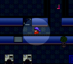 Zero4 Champ: RR (SNES) screenshot: Inspecting the area