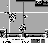 Teenage Mutant Ninja Turtles III: Radical Rescue (Game Boy) screenshot: A robot enemy