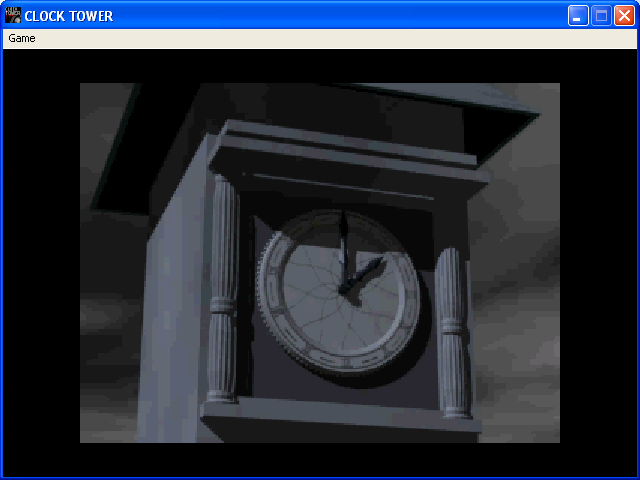 Clock Tower (Windows) screenshot: Intro - clock tower