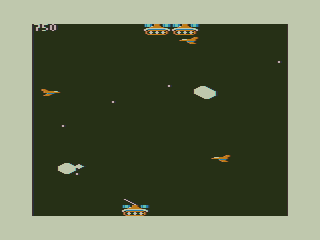 Blitz (TRS-80 CoCo) screenshot: Incoming Planes