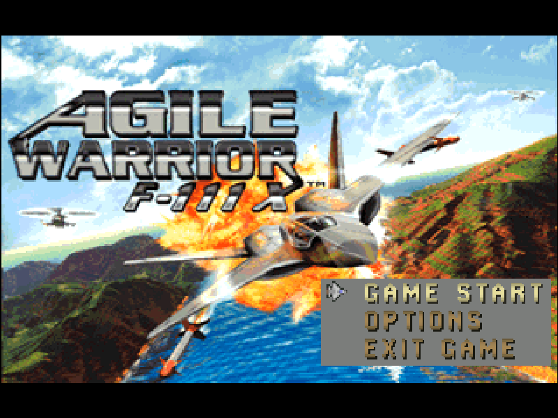 Agile Warrior: F-111X (Windows) screenshot: Main menu