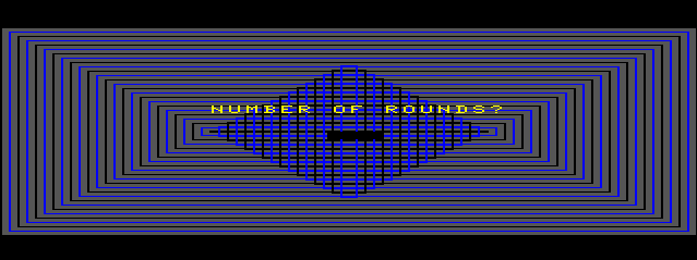 Stockticker 88 (TRS-80 CoCo) screenshot: # of Rounds