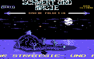 Schwert und Magie III: Folge 5+6 (Commodore 64) screenshot: Title Screen.